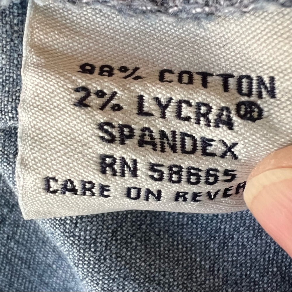 Faonnable Stretch Denim Jacket Fitted Style Size … - image 6